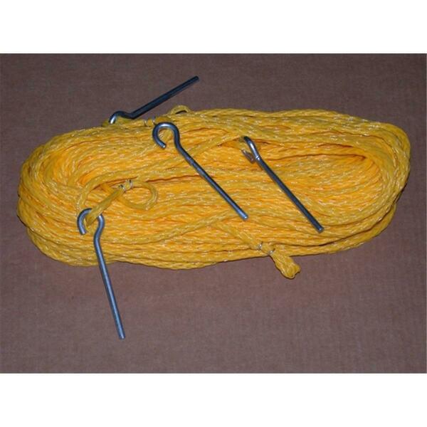 Home Court 8 Meter Yellow .25-inch rope Non-adjustable Grass Courtlines M8M25Y